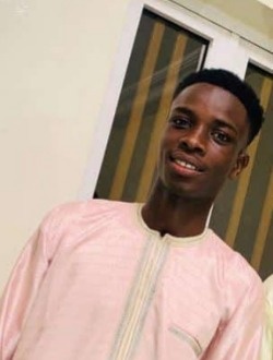 Ousseynou's profile, a single 21-year-old a man in Dakar