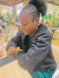 Light's profile, a single 23-year-old a woman in Katanga