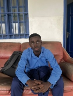 Bernard's profile, a single 22-year-old a man in Abidjan