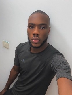 Ibrahim's profile, a single 28-year-old a man in Abidjan