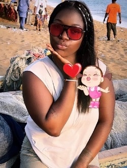 Marie's profile, a single 26-year-old a woman in Abidjan