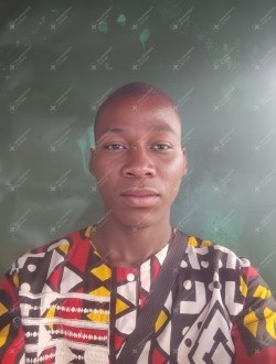 Ange's profile, a single 19-year-old a man in Abidjan