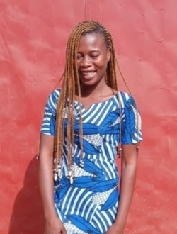 Sandra's profile, a single 22-year-old a woman in Ouagadougou