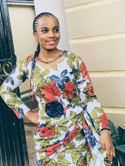 Joy's profile, a single 22-year-old a woman in Kinshasa