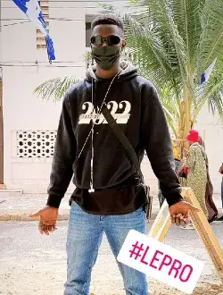 Ibrahima's profile, a single 23-year-old a man in Dakar-Marine