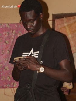 Ibrahima's profile, a single 25-year-old a man in Dakar