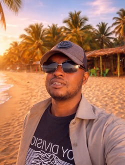 Amos's profile, a single 31-year-old a man in Abidjan