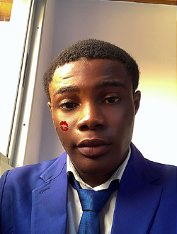Marcus's profile, a single 20-year-old a man in Abidjan