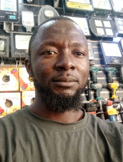 Ousman's profile, a single 28-year-old a man in Kolwezi