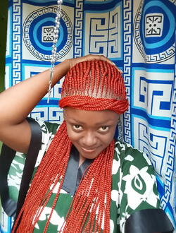 Meda's profile, a single 32-year-old a woman in Brazzaville