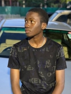 Herman's profile, a single 22-year-old a man in Lubumbashi