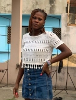 Marine's profile, a single 19-year-old a woman in Cotonou