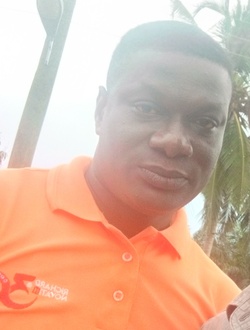 Isaac's profile, a single 43-year-old a man in Accra