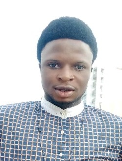 John's profile, a single 25-year-old a man in Kinshasa
