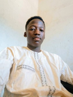 Prospère's profile, a single 22-year-old a man in N'Djamena