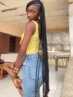 Esther's profile, a single 23-year-old a woman in Libreville