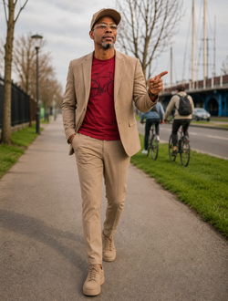 Azab's profile, a single 55-year-old a man in De Panne