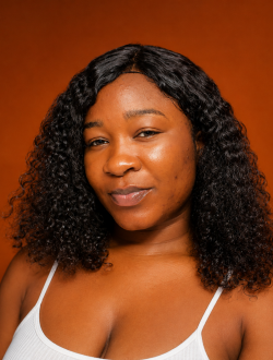 Mavis's profile, a single 26-year-old a woman in Accra