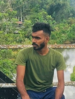 Shanuka's profile, a single 28-year-old a man in Wattala