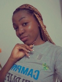 Celeste's profile, a single 23-year-old a woman in Yaoundé