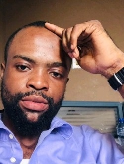 Samuel's profile, a single 27-year-old a man in Kinshasa
