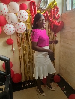 Christou's profile, a single 39-year-old a woman in Yaoundé