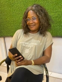 France's profile, a single 39-year-old a woman in Pointe-Noire