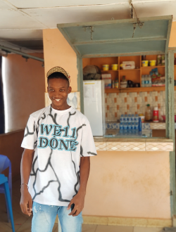Junior's profile, a single 21-year-old a man in Korhogo