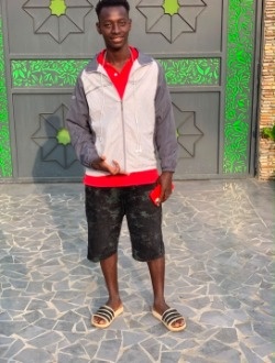 Mamadou's profile, a single 23-year-old a man in Abidjan