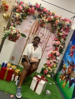Richler's profile, a single 26-year-old a woman in Douala