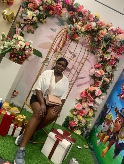 Richler's profile, a single 26-year-old a woman in Douala