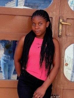 Angela's profile, a single 26-year-old a woman in Goma
