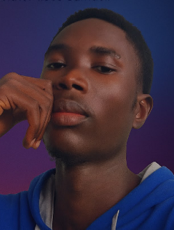 Samuel's profile, a single 24-year-old a man in Afienya
